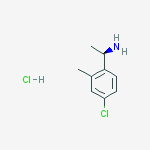 Structure of (1R)-1-(4-chloro-2-methylphenyl)ethanamine,hydrochloride