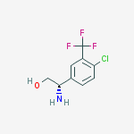 (2s)-2-amino-2-[4-chloro-3-(trifluoromethyl)phenyl]ethanol结构式