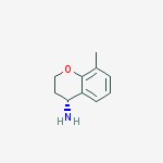(4r)-8-methyl-3,4-dihydro-2h-chromen-4-amine结构式