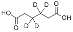 Structure of HEXANEDIOIC-3,3,4,4-D4 ACID