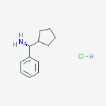 Structure of (R)-cyclopentyl(phenyl)methanamine,hydrochloride