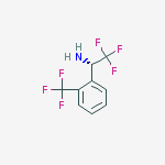 (S)-2,2,2-TRIFLUORO-1-(2-TRIFLUOROMETHYL-PHENYL)-ETHYLAMINE结构式