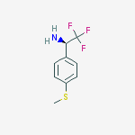 Structure of (1r)-2,2,2-trifluoro-1-(4-methylsulfanylphenyl)ethanamine