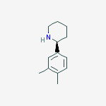 (S)-2-(3,4-Dimethylphenyl)piperidine结构式