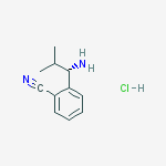 Structure of 2-[(1S)-1-amino-2-methylpropyl]benzonitrile,hydrochloride