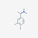 (1S)-1-(4-fluoro-3-methylphenyl)ethanamine结构式