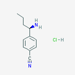 Structure of 4-((1R)-1-AMINOBUTYL)BENZENECARBONITRILE-HCL