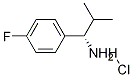 (1S)-1-(4-氟苯基)-2-甲基丙胺盐酸盐结构式