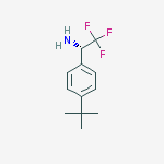 (1s)-1-(4-tert-butylphenyl)-2,2,2-trifluoroethanamine结构式