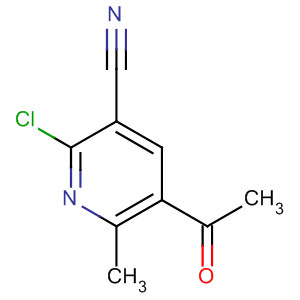 Structure of 3-Pyridinecarbonitrile, 5-acetyl-2-chloro-6-methyl-