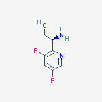 (2S)-2-amino-2-(3,5-difluoropyridin-2-yl)ethanol结构式