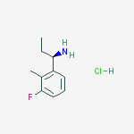 (1R)-1-(3-FLUORO-2-METHYLPHENYL)PROPYLAMINE-HCL结构式
