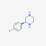 (2R)-2-(4-fluorophenyl)piperazine结构式