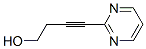 Structure of 3-Butyn-1-ol,4-(2-pyrimidinyl)-