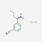 Structure of 3-[(1S)-1-aminobutyl]benzonitrile,hydrochloride