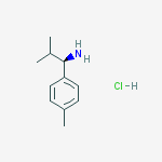 (1R)-2-METHYL-1-(4-METHYLPHENYL)PROPYLAMINE-HCL结构式