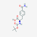 Boc-D-4-Carbamoylphenylalanine结构式