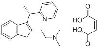(S)-(+)-DIMETHINDENE MALEATE结构式