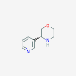 Structure of (R)-3-(Pyridin-3-yl)morpholine