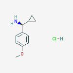 Structure of (1S)CYCLOPROPYL(4-METHOXYPHENYL)METHYLAMINE-HCL