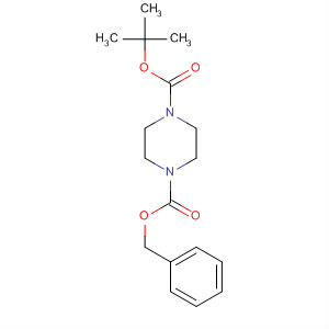 Structure of 1,4-Piperazinedicarboxylic acid, 1,1-dimethylethyl phenylmethyl ester