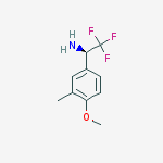 Structure of (1r)-2,2,2-trifluoro-1-(4-methoxy-3-methylphenyl)ethanamine