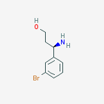 Structure of (R)-3-AMINO-3-(3-BROMO-PHENYL)-PROPAN-1-OL