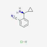 Structure of 2-[(S)-amino(cyclopropyl)methyl]benzonitrile,hydrochloride