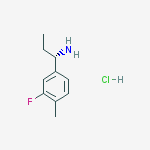 Structure of (1S)-1-(3-FLUORO-4-METHYLPHENYL)PROPYLAMINE-HCL
