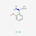 Structure of (1S)CYCLOPROPYL(2-METHOXYPHENYL)METHYLAMINE-HCL