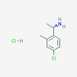 Structure of (1S)-1-(4-chloro-2-methylphenyl)ethanamine,hydrochloride
