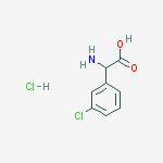 Structure of AMINO-(3-CHLORO-PHENYL)-ACETIC ACID HCL