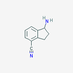 Structure of 1-amino-2,3-dihydro-1H-indene-4-carbonitrile