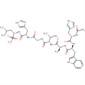Structure of L-Leucinamide,N-acetyl-L-histidyl-L-tryptophyl-L-alanyl-L-valylglycyl-L-histidyl-