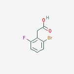 2-Bromo-6-fluorobenzeneacetic acid结构式