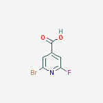 Structure of 2-bromo-6-fluoropyridine-4-carboxylic Acid