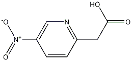 Structure of 2-Pyridineacetic acid, 5-nitro-