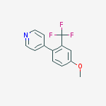 Structure of 4-(4-Methoxy-2-(trifluoromethyl)phenyl)pyridine