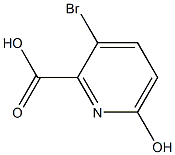 Structure of 2-Pyridinecarboxylic acid, 3-bromo-1,6-dihydro-6-oxo-