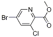 Structure of 5-Bromo-3-chloro-2-pyridinecarboxylic acid methyl ester