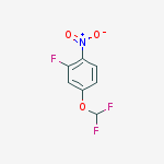 Structure of 4-(Difluoromethoxy)-2-fluoro-1-nitro-benzene