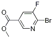 Structure of 6-BroMo-5-fluoro-nicotinic acid Methyl ester
