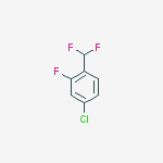 Structure of 4-CHLORO-1-(DIFLUOROMETHYL)-2-FLUOROBENZENE, 95%