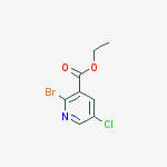Structure of Ethyl 2-bromo-5-chloropyridine-3-carboxylate