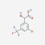 2-[3-bromo-5-(trifluoromethyl)phenyl]-2-hydroxyacetic Acid结构式