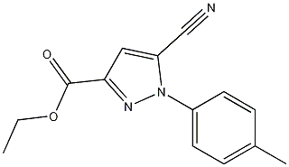 Structure of 5-Cyano-1-p-tolyl-1H-pyrazole-3-carboxylic acid ethyl ester