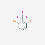 1,3-dibromo-2-(trifluoromethyl)benzene结构式