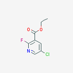 Ethyl 5-chloro-2-fluoronicotinate结构式
