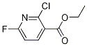 Structure of 3-Pyridinecarboxylic acid, 2-chloro-6-fluoro-, ethyl ester