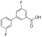 Structure of 3-(3-Fluorophenyl)-5-fluorobenzoic acid